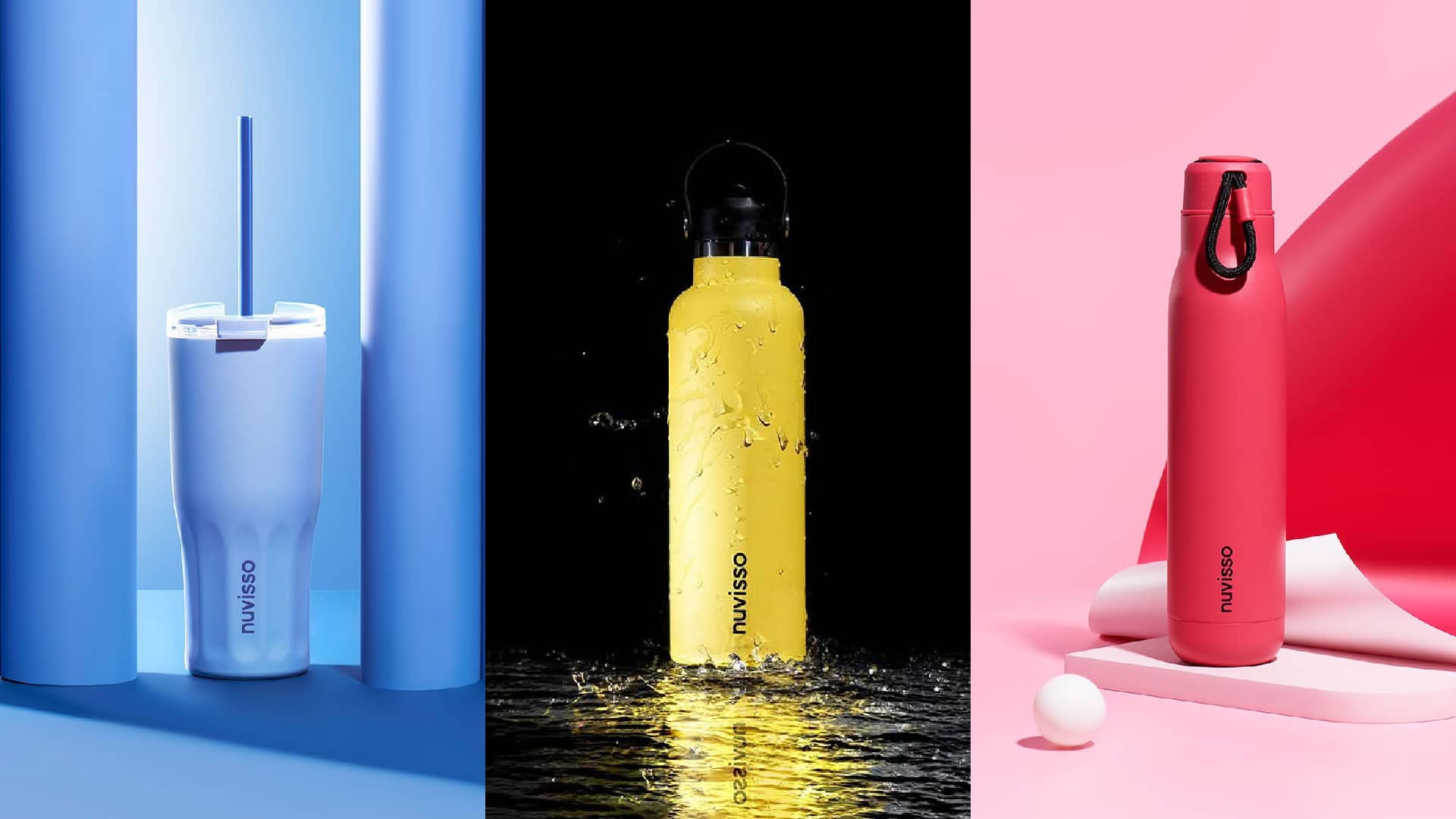 Nuvisso name as seen on waterbottle mockups
