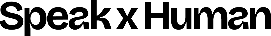 speakxhuman logo black